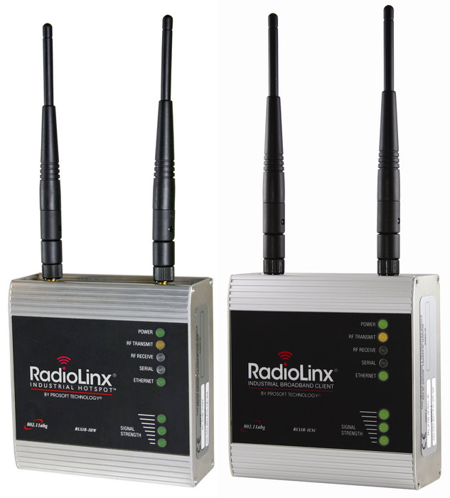 Uudet ProSoft Technology® 802.11abg -radiolaitteet tehostavat Ethernet-pakettien välitystä vaativien teollisuusprotokollien tueksi